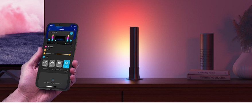 چراغ رومیزی هوشمند 2عددی گووی Govee RGBICWW WiFi+Bluetooth Flow Plus Light Bars H6056