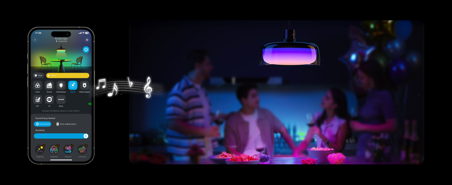 چراغ آویز هوشمند 30 سانتی گووی Govee Pendant Light H60C1