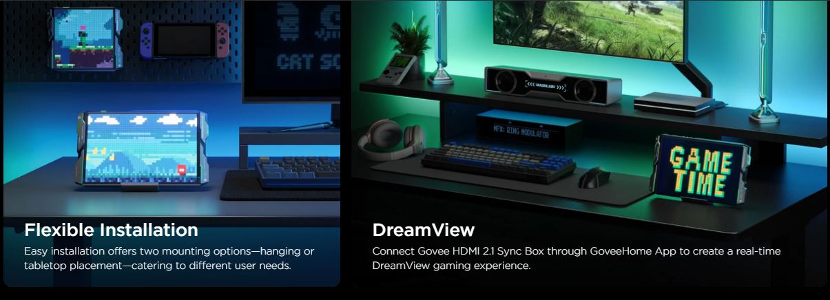 چراغ پیکسلی هوشمند گووی Govee Gaming Pixel Light H8630