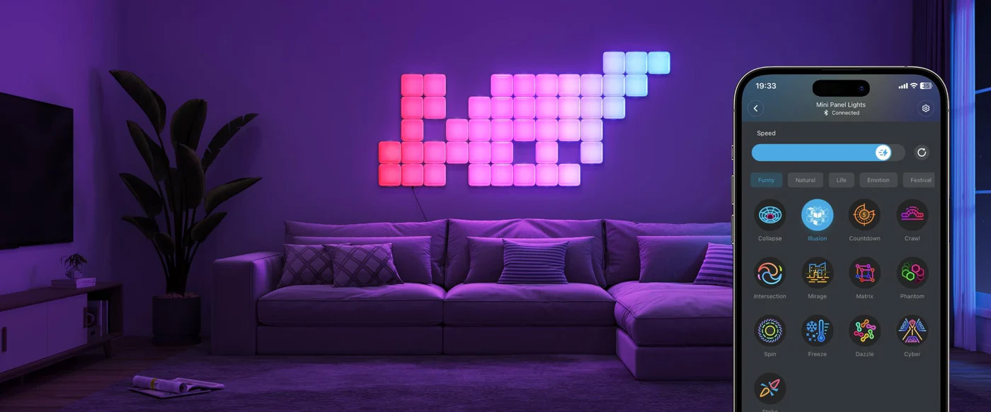 پنل روشنایی هوشمند گووی Govee Mini Panel Lights H6069