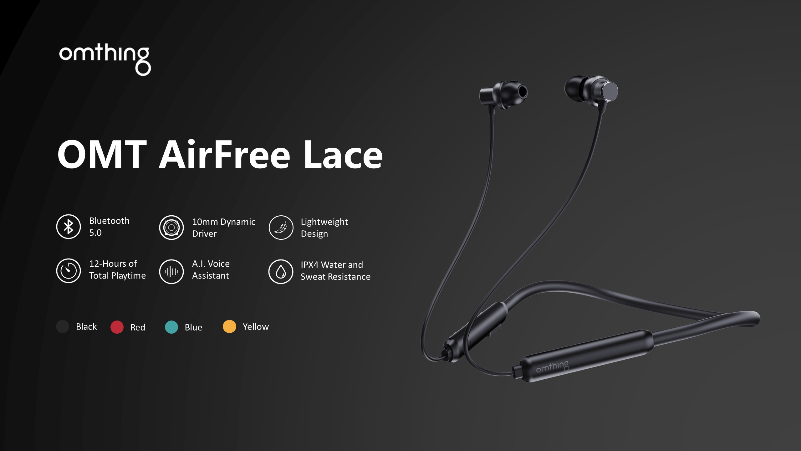 هدفون بیسیم نسخه گلوبال وانمور مدل 1MORE OMThing Airfree Lace