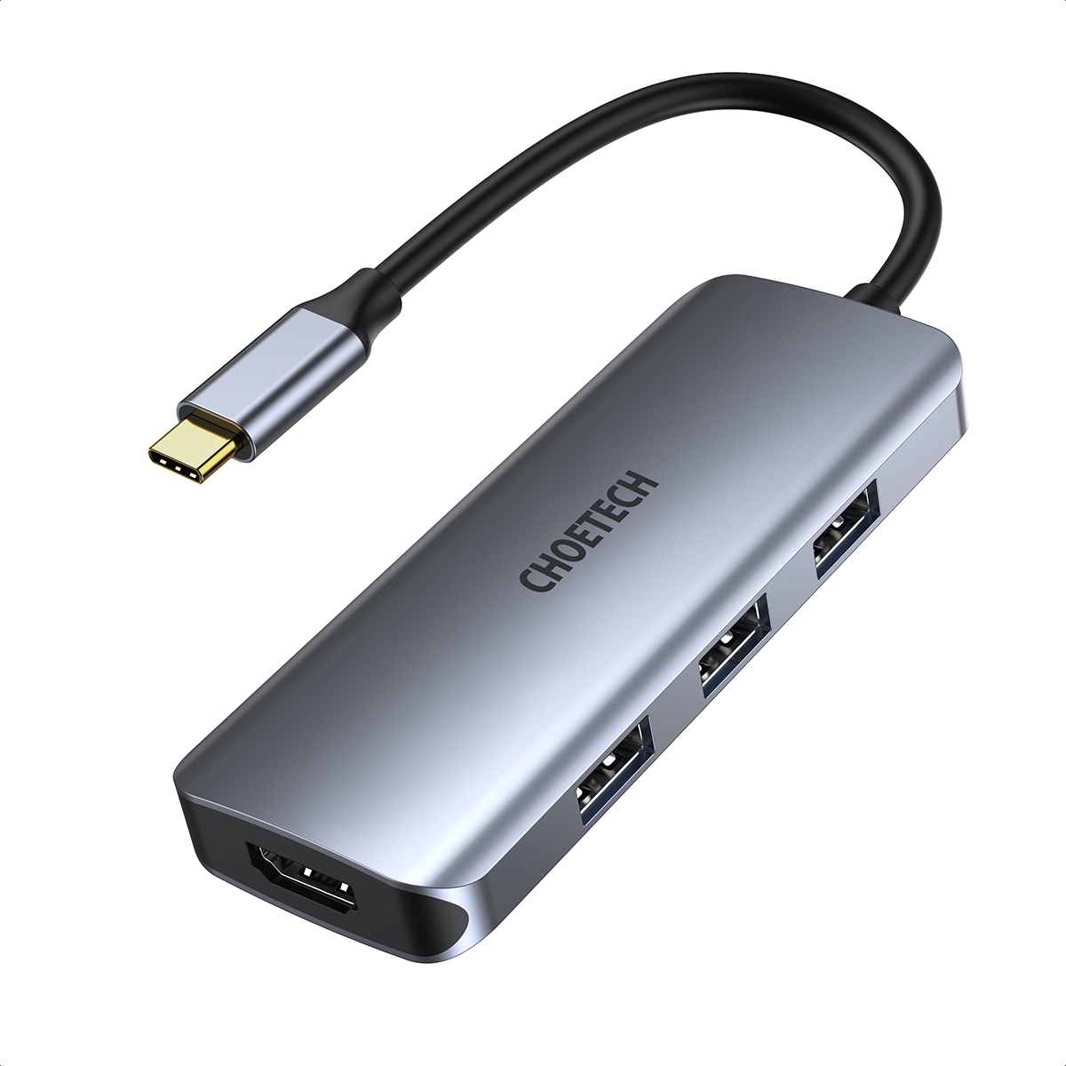 هاب 7پورت USB-C به HDMI چویتک مدل HUB-M19