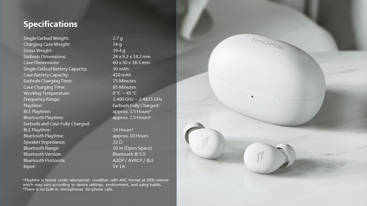 هدفون بی سیم نسخه گلوبال وان مور مدل 1MORE True Wireless Comfobuds Z