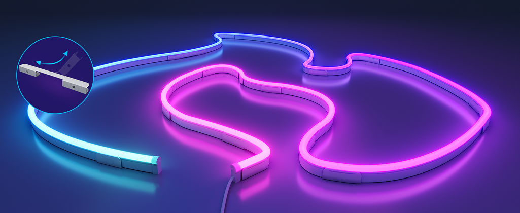 براکت‌های فلزی ریسه های نئونی  Govee RGBIC Neon Rope Light2 H10D2000