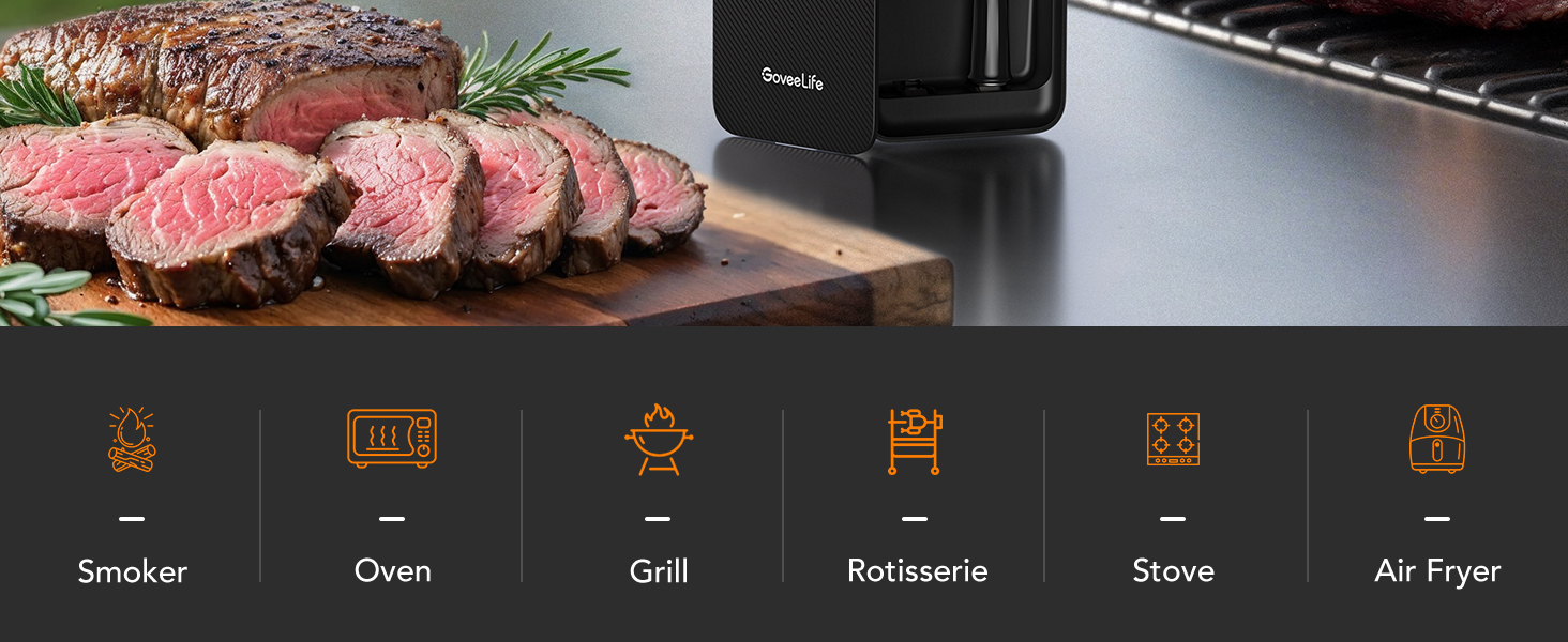 دماسنج گوشت بی‌سیم دیجیتال گووی GoveeLife Wireless Meat Thermometer B5192