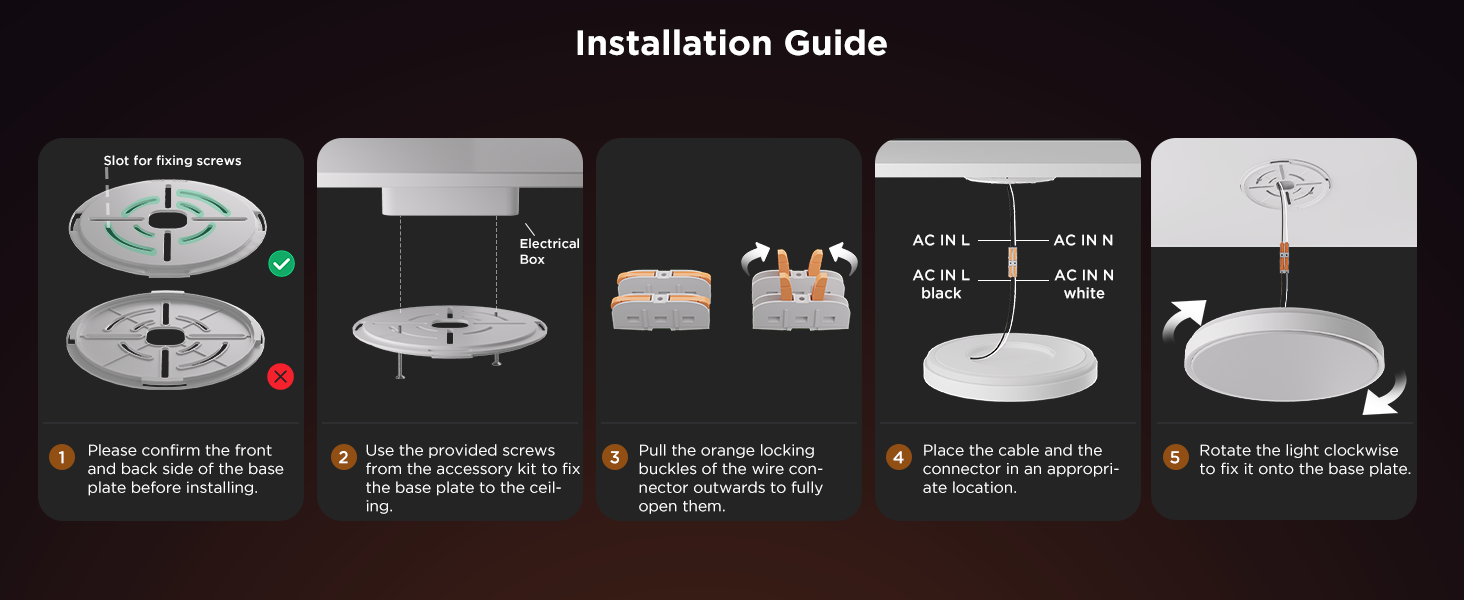 چراغ سقفی هوشمند 38 سانتی گووی Govee Smart Ceiling Light Pro H60A6