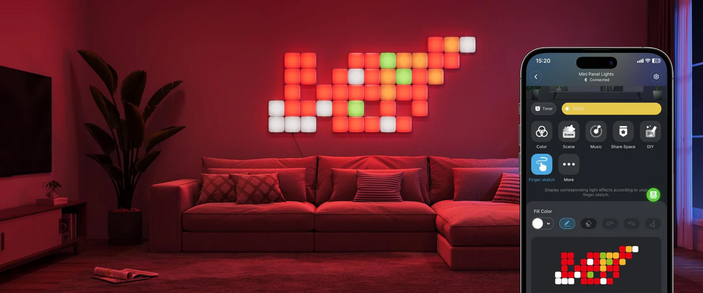 پنل روشنایی هوشمند گووی Govee Mini Panel Lights H6069