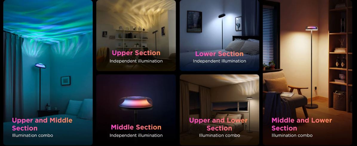 چراغ هوشمند گووی مدل Govee Uplighter Floor Lamp H60B0