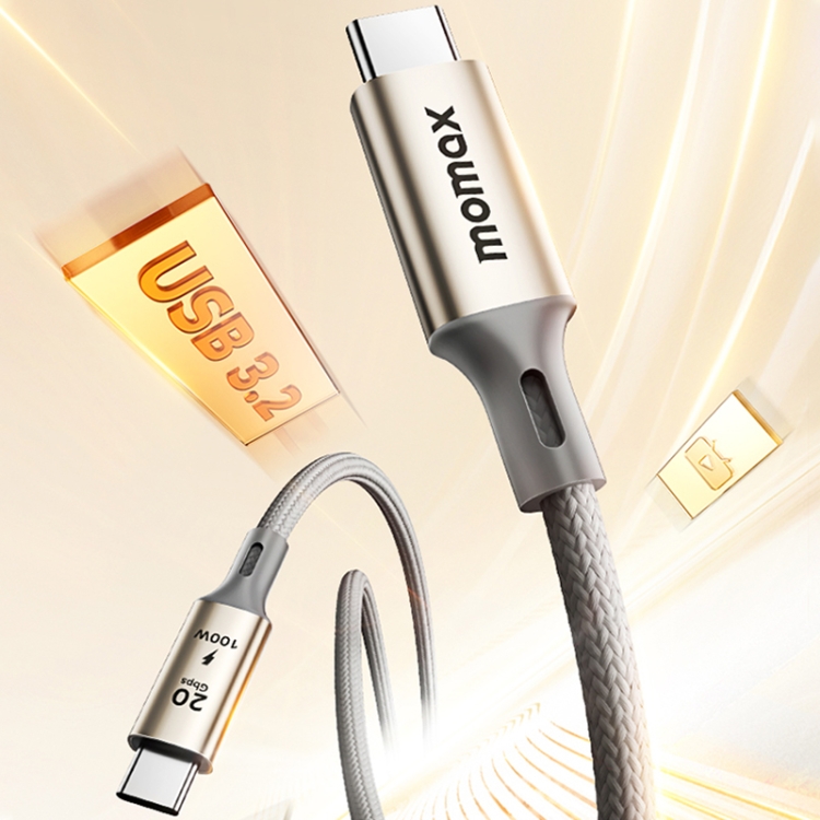 کابل 100 وات 1 متری USB-C USB3.2 مومکس مدل Momax Elite 100W DC31