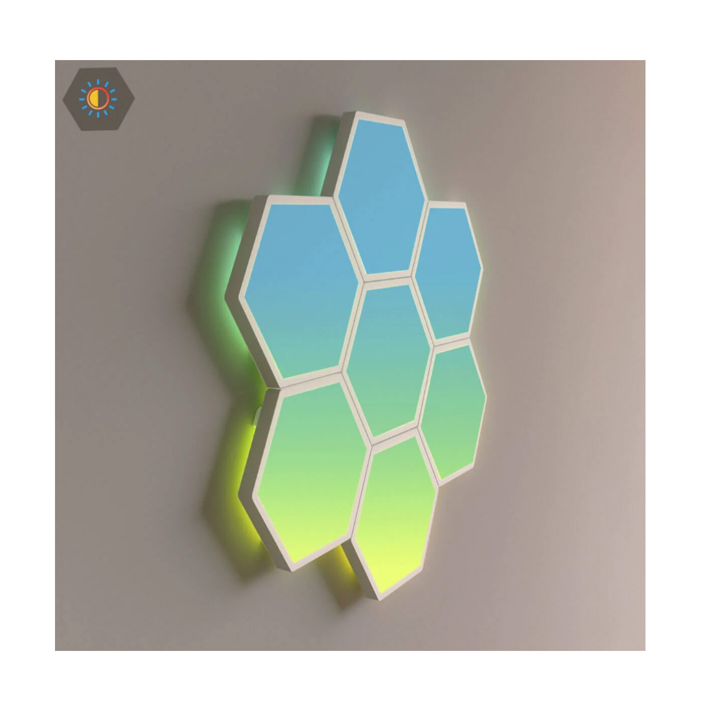 پنل روشنایی هوشمند گووی مدل Govee Glide Hexa Light Panels H6061