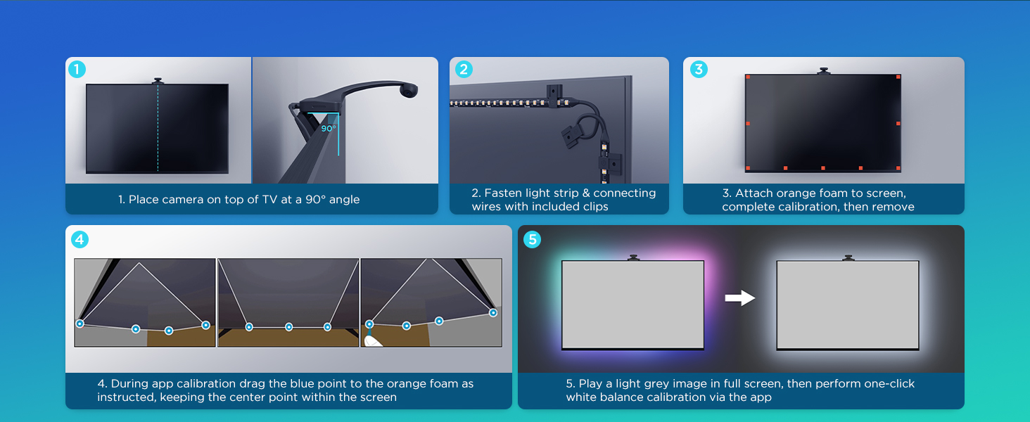 ریسه هوشمند تلویزیون 55-65 اینچ گووی Govee TV Backlight 3 Pro H66A0