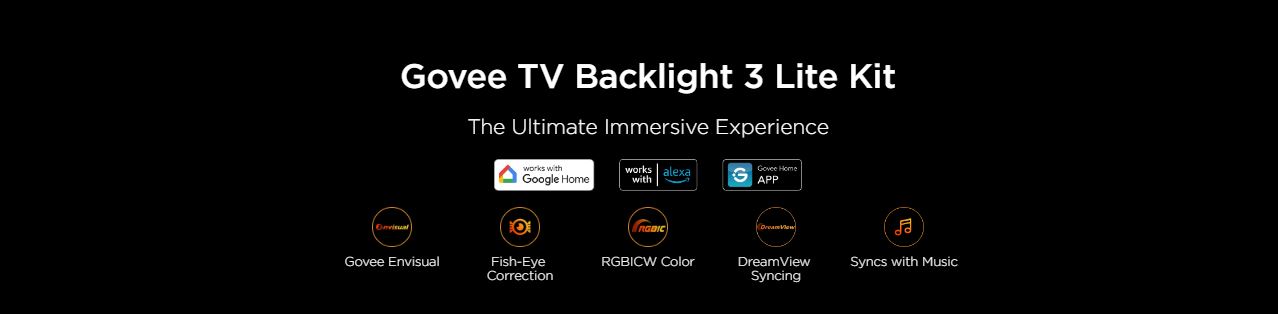 پک روشنایی هوشمند گووی Govee TV Backlight 3 Lite Kit H605A
