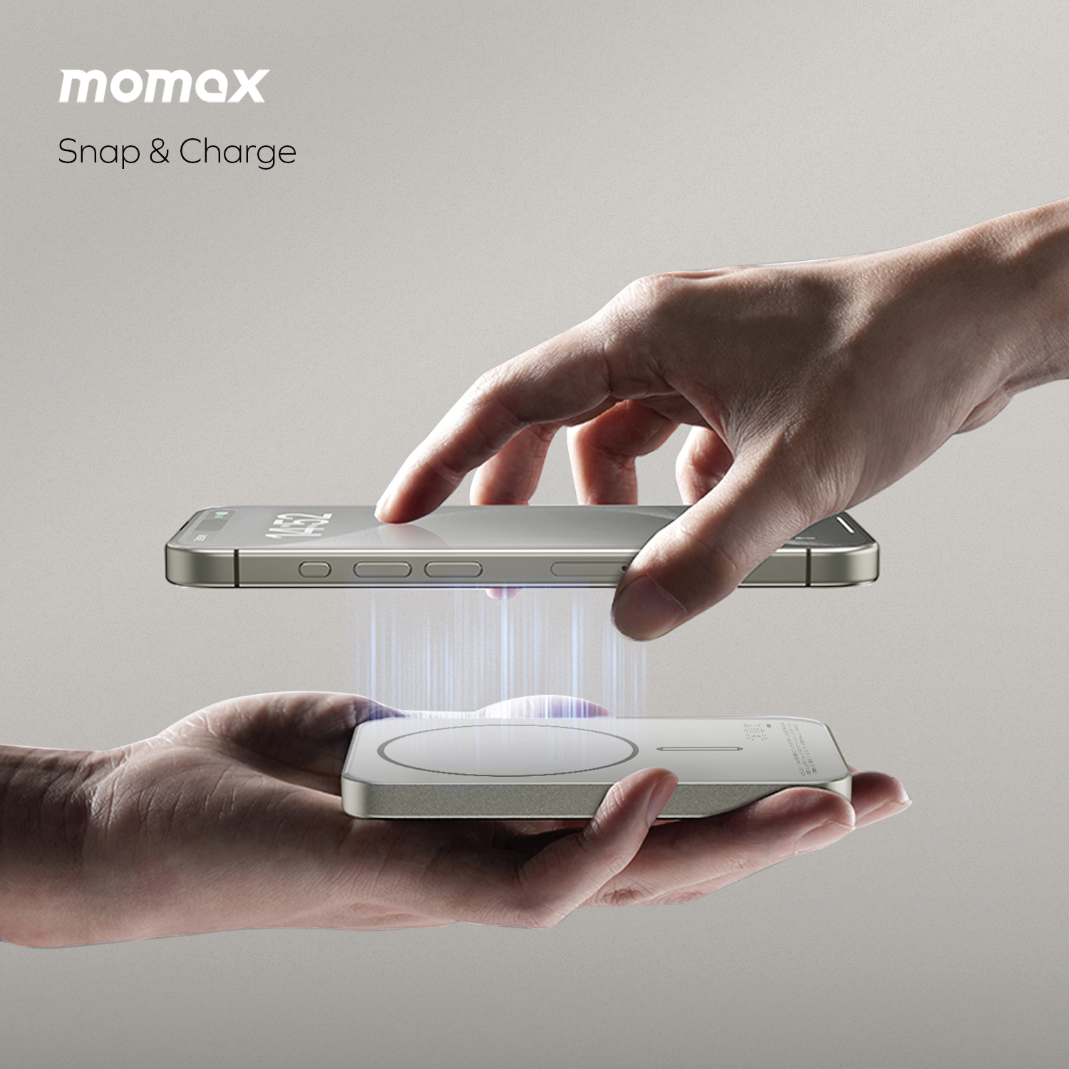 پاوربانک بیسیم مگنتیک 15 وات 5000 میلی‌آمپر مومکس مدل Momax Q.Mag X IP116