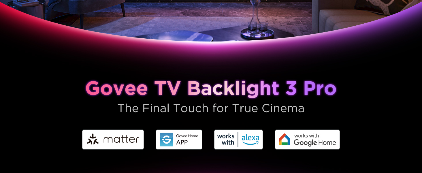 ریسه هوشمند تلویزیون 55-65 اینچ گووی Govee TV Backlight 3 Pro H66A0