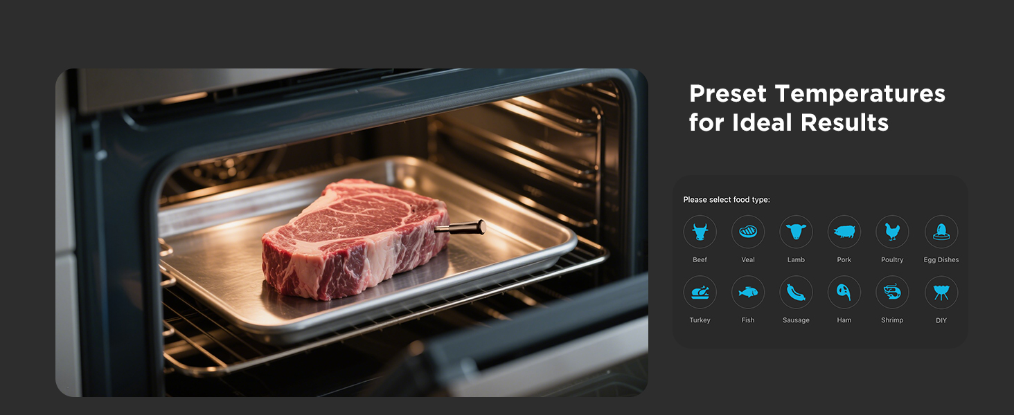 دماسنج گوشت بی‌سیم دیجیتال گووی GoveeLife Wireless Meat Thermometer B5192