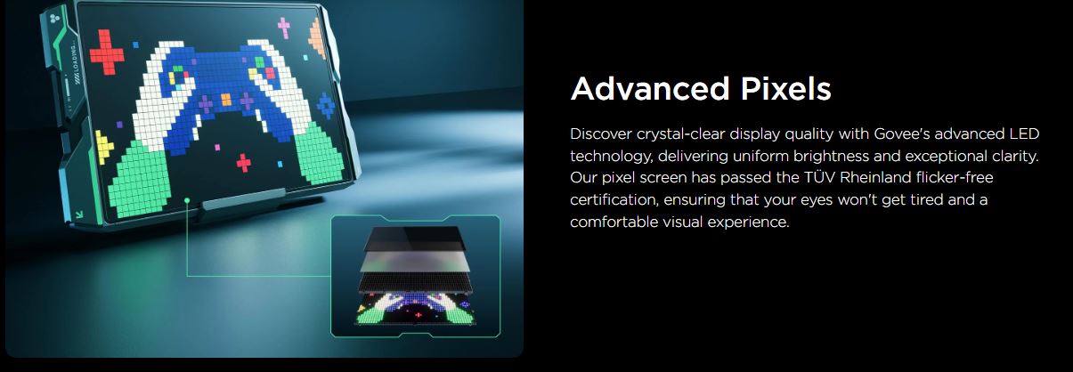 چراغ پیکسلی هوشمند گووی Govee Gaming Pixel Light H8630