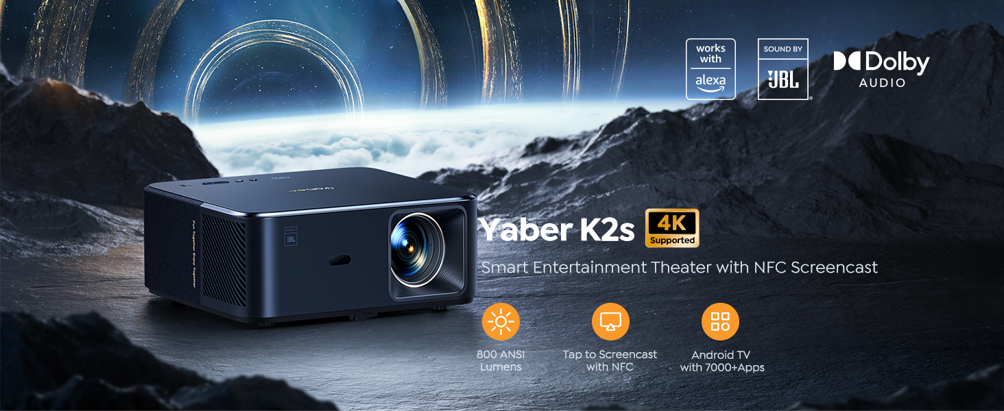 ویدیو پرژکتور یابر مدل YABER PROJECTOR K2s