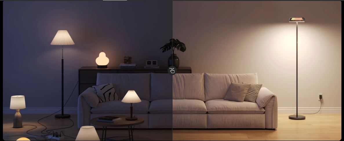چراغ هوشمند گووی مدل Govee Uplighter Floor Lamp H60B0