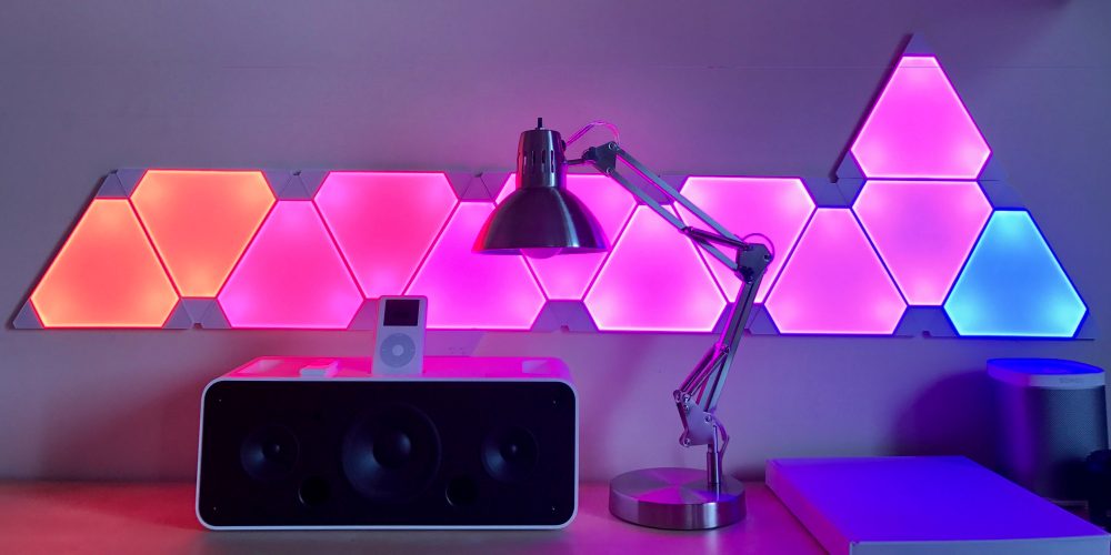 پنل توسعه‌دهنده روشنایی هوشمند 10 عددی مثلثی مدل Nanoleaf Mini Triangles