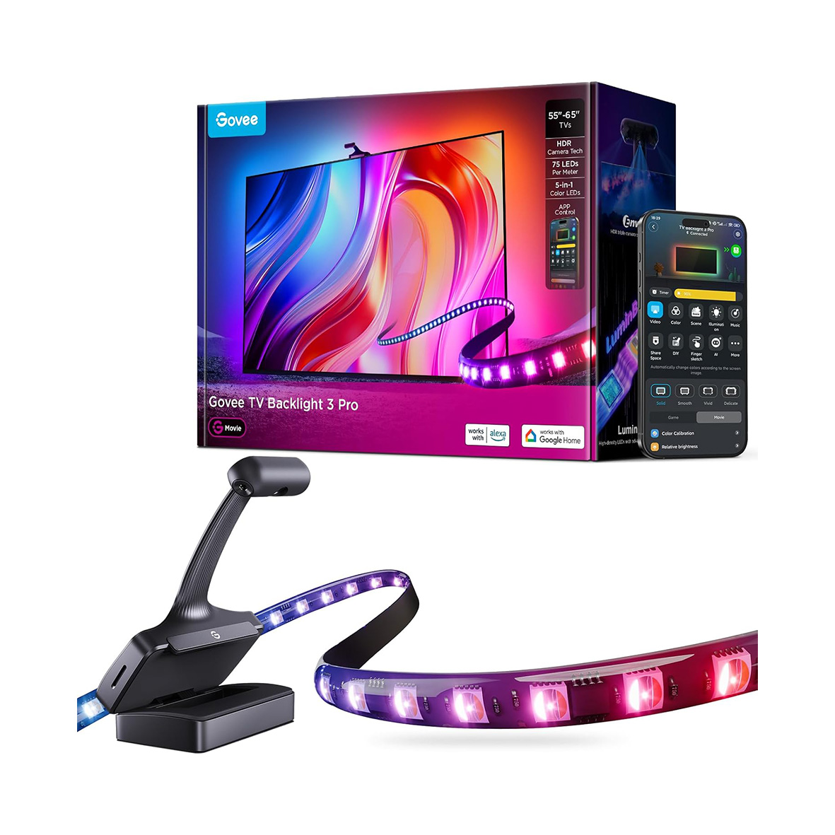 ریسه هوشمند تلویزیون 55-65 اینچ گووی Govee TV Backlight 3S Pro HR2A80