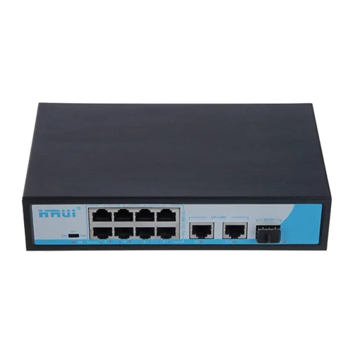 سوئیچ  8پورت POE گیگ و2 پورت Uplink گیگ و 1پورت SFP گیگ ودارای قابلیت V lan
