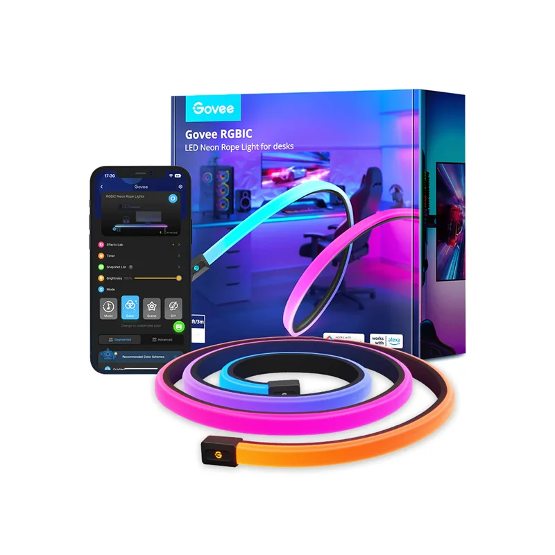 ریسه هوشمند نئون فلکسی قابل برش 3 متری Govee RGBIC LED Neon Rope H61C3