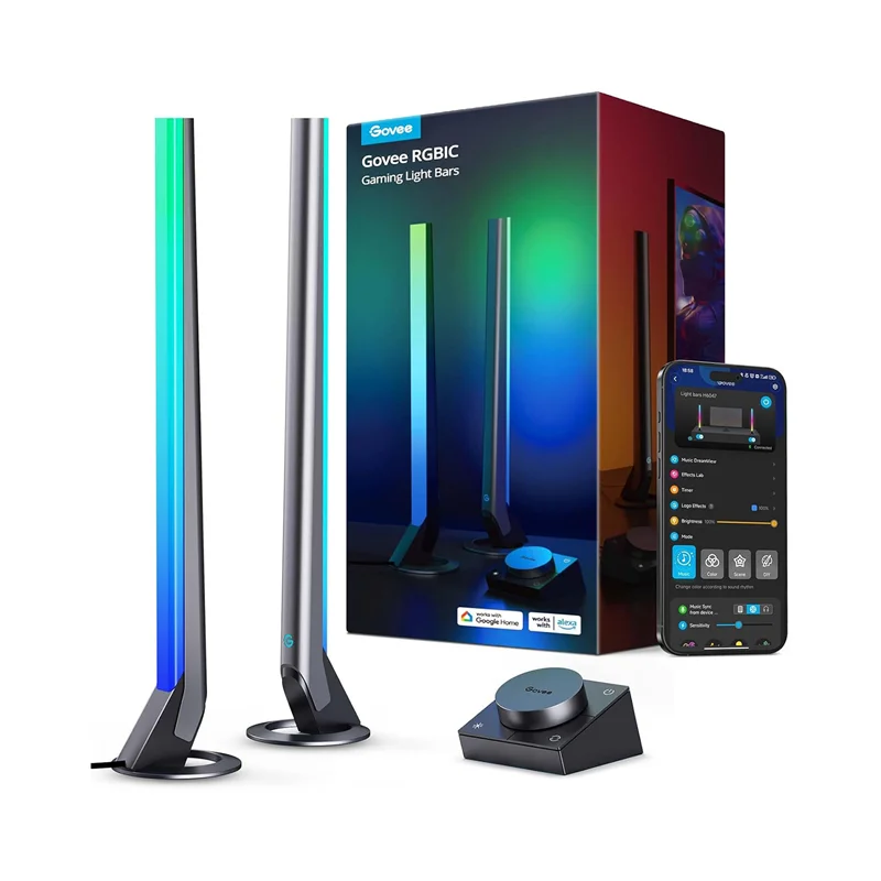 چراغ هوشمند گیمینگ رومیزی گووی Govee RGBIC Gaming Light Bars H6047