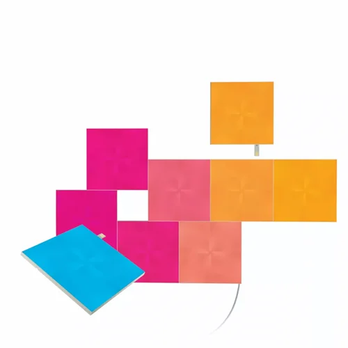 پنل روشنایی هوشمند RGB دیواری 9 عددی مربع نانولیف مدل Nanoleaf Canvas
