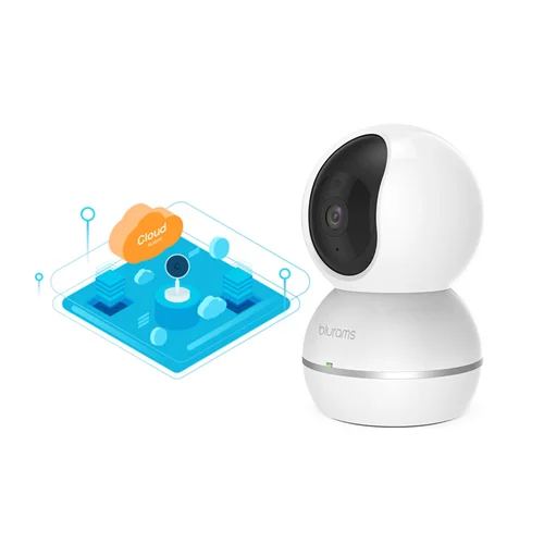پکیج دوربین هوشمند بیسیم بلورمز Blurams مدل Snowman به همراه لایسنس 3 ماهه