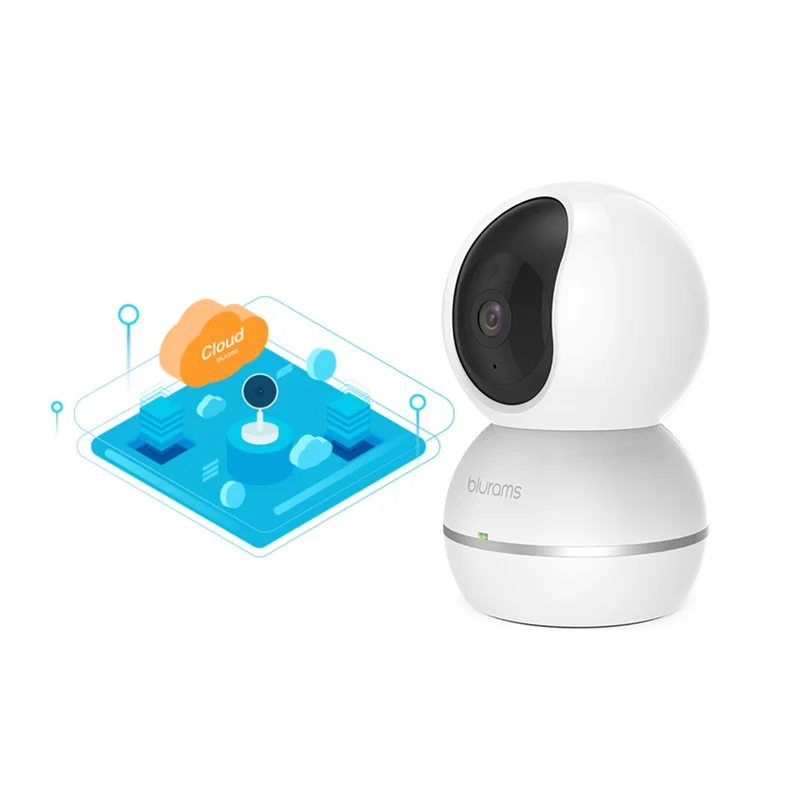 پکیج دوربین هوشمند بیسیم بلورمز Blurams مدل Snowman به همراه لایسنس 3 ماهه