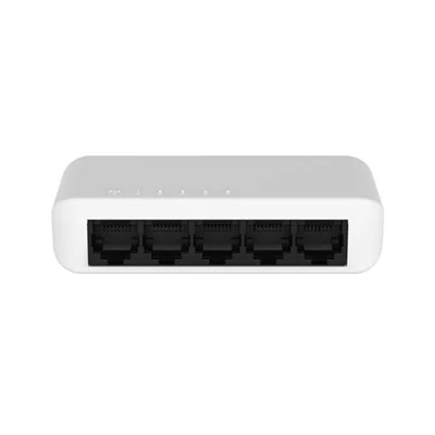 سوئیچ شبکه اترنت دارای ۴ پورت و 1 پورت آپلینک 10/100 دارای پهنای باند 1Gbps  اچ آر یو آی +HRUI HR-SW0050