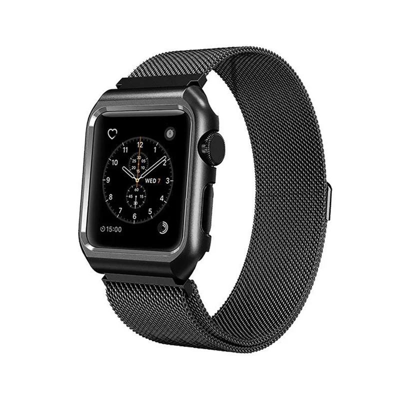 بند و قاب اپل واچ استیل مگنتی 38 میلیمتری مدل Mobest  Milanese