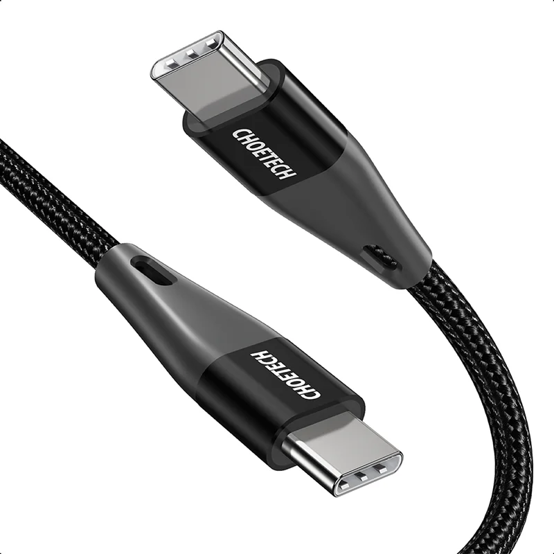 کابل پاوردلیوری 60 وات 3 آمپر 1.2 متر USB C به USB C چویتک مدل XCC_1003