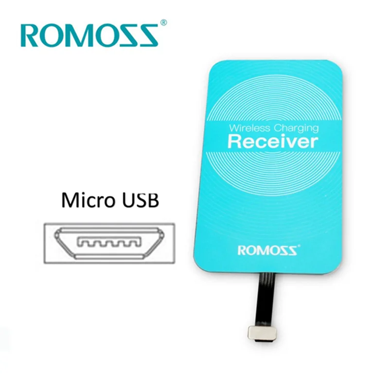 گیرنده شارژر بی سیم Micro Usb روموس مدل RM02 (جعبه باز)