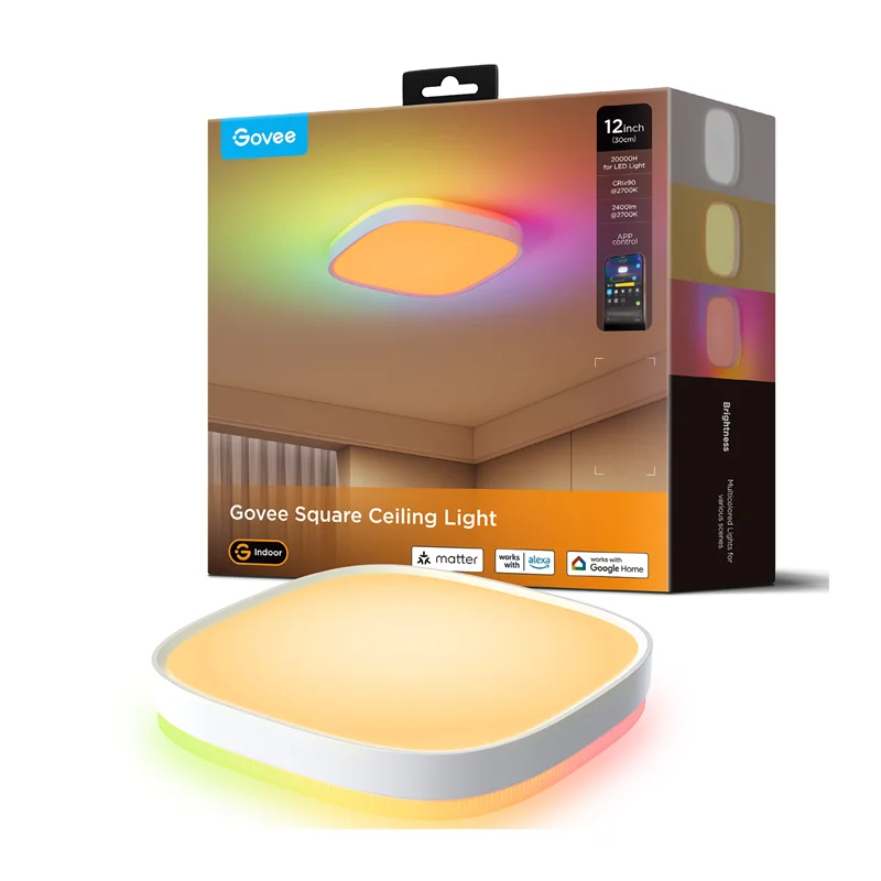 چراغ سقفی هوشمند 30 سانتی گووی Govee Smart Square Ceiling Light H80A4