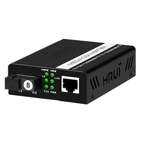 مبدل اترنت به فیبر نوری Converter Media دارای ۱ پورت اترنت و ۱ پورت فیبرنوری گیگ اچ ار یو ای HRUI HR100W-GE-25-TR