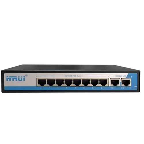 سوئیچ 8پورت POEسرعت 10/100 2پورت Uplink گیگ +VLAN