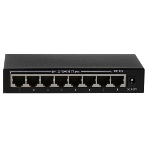 سوئیچ شبکه اترنت ۸ پورت گیگ پهنای باند ۱۶Gbps اچ آر یو آی HRUI Ethernet Gigabit HR-SWG1080