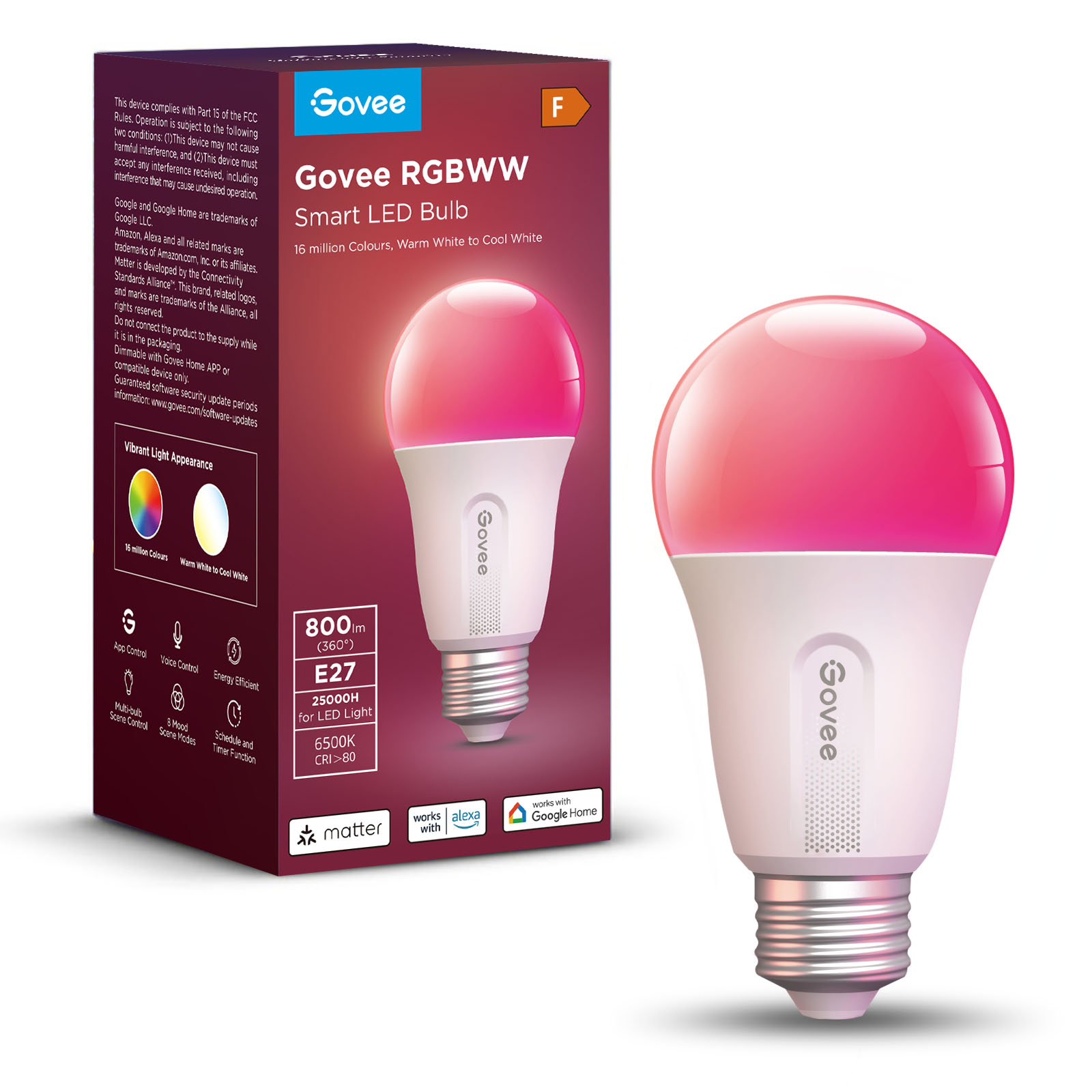 لامپ هوشمند گووی مدل Govee Smart LED Bulb H6004